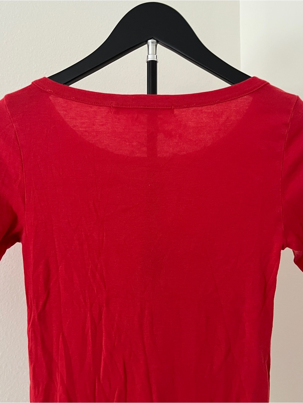 ❤️ Michael Stars Red Supima Cotton Tee | Made in USA | Stretch One Size Top - Picture 7 of 11